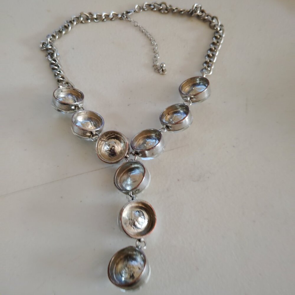 Rivoli Crystals Statement Necklace Heavy - Picture 3 of 4